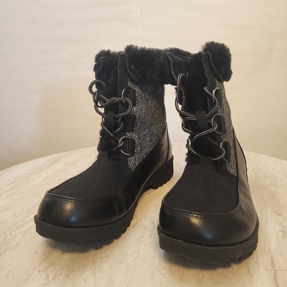 JBU Boots Woman's Faux Fur Herringbone Weather Ready Southgate Chunky Lu - C027